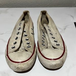 Well-Worn White Converse